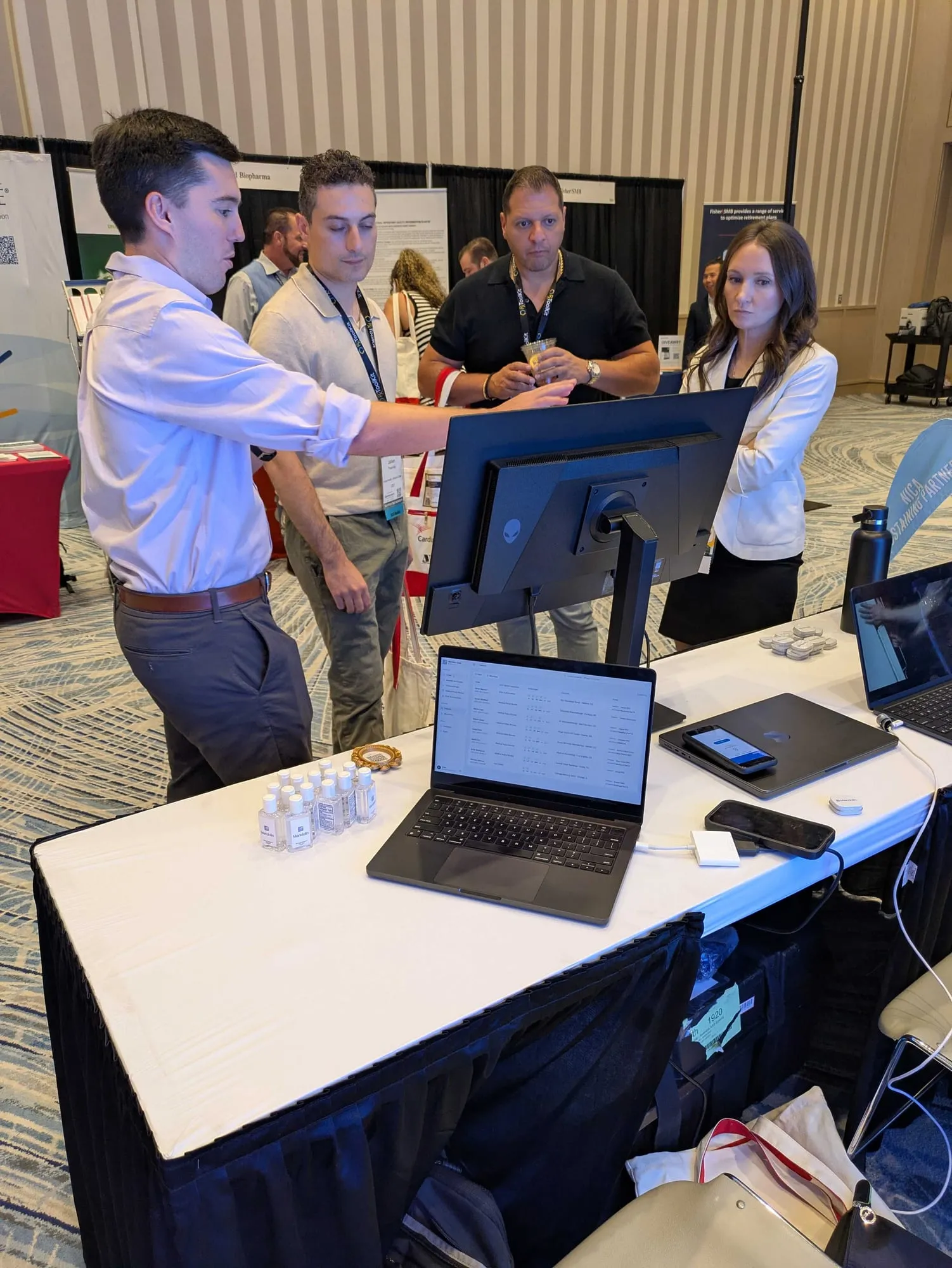 A Mandolin product demo at a conference